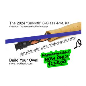 H&H S-Glass 7'6 4wt 4-pc Kit - Light Blue